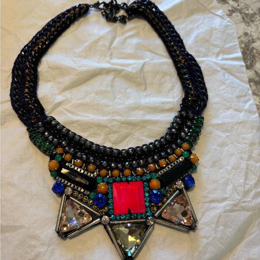 Nocturne vintage beaded necklace